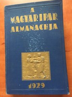 Magyar Ipar 1929-es Évkönyve (Almanachja)