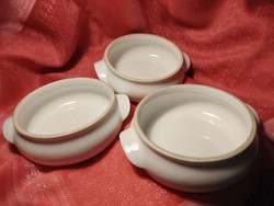 3 pcs. Stone porcelain soup