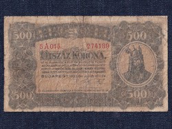 Kisméretű Korona államjegyek 500 Korona bankjegy 1923 (id29988)