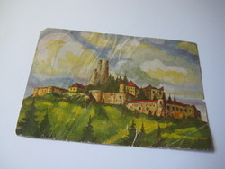 Album picture Lubló Castle from the 1930s 10.2 x 7.2 cm
