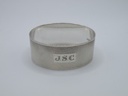 KK1223 Ezüst szalvéta gyűrű JSC monogrammal
