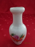 Német porcelán mini váza, oldalán hal látható, magassága 10 cm. Vanneki!