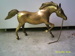 Nagyméretű antik bronz réz ló szobor