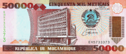 Mozambik 50000 Meticais 1993 UNC