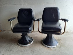 Retro öntöttvas fodrász székek