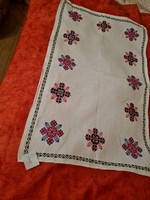 Hand embroidered tablecloth 82x50 cm