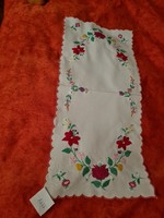 Hand embroidered tablecloth 64x30 cm
