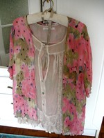 Top 100% silk jacket, over a dress, over a top