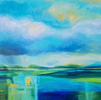 Horizontális gondolatok (100x100cm)_Simon Tünde alkotótól