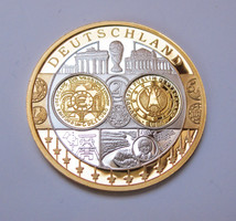 Euro commemorative medal Germany 2002.