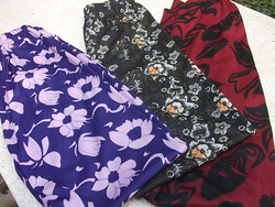 Color-patterned women's pants-leggings-capris 3 colors/pattern m-l