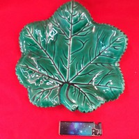 Francia Vallauris Kerámia Levél Kínáló,Tál,Asztalközép 22 cm