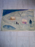 Gyula Bakányi painting 70 x 100 cm