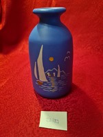 Balatoni kék váza 16 cm