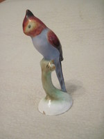 Bodrogkeresztúri papagáj kerámia madár figura