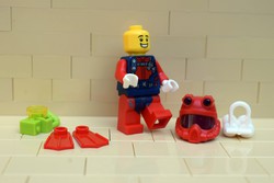LEGO búvár figura eredeti szép állapotban