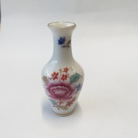 Ó Herendi 1943 Virágos Mini Porcelán Váza 6.5 cm.