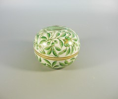 HERENDI GREEN JARDIN ZOOLOGIQUE (ZOVA) BONBONIER, 9 CM. MINT ! (B048)