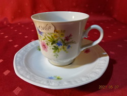 Winterling bavaria német porcelán, tavaszi virágos kávéscsésze + alátét. Vanneki!