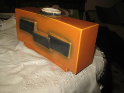 Art deco , FS Faianta  Sighi soara  , modern , jelzett  váza  , a 60 as évekből  , 27 x 15 x 7 cm