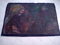 Gyula Bakányi painting 90 x 140 cm