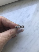 Nagyon szép zafír cirkón köves ezüst gyűrű