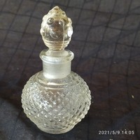 Régi pici öntött üveg parfümös