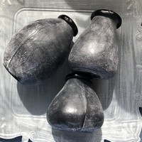 Broste Copenhagen dán design fekete üveg vázák