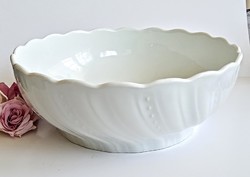 Régi fehér vastag porcelán nagy tál 30 cm