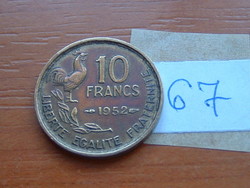 FRANCIA 10 FRANCS FRANK 1952 KAKAS 67.