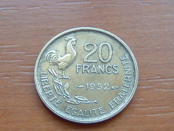 FRANCIA 20 FRANCS FRANK 1952 ( G. GUIRAUD) 4 TOLL,KAKAS #