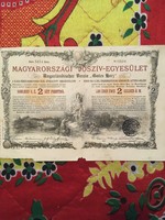 Magyarországi Jószív-Egyesület  2 Ft-ról szóló sorsjegy kölcsön! Budapest 1888. július 31.