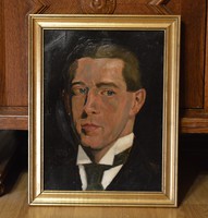 GELLÉRT Imre (1887-1981) festmény, 1914., olaj karton, 39 x 30 cm, jbk. Gellért 1914