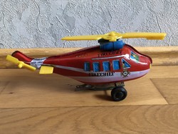 Antik, régi lemezjáték helikopter