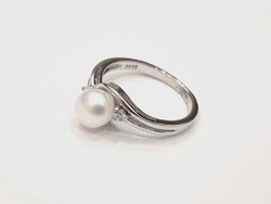 Gyöngyös ezüst gyűrű (KECS-69429)