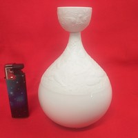 Német,Germany Selb Rosenthal Wiinblad Studio Fehér Porcelán Váza. 15 cm.