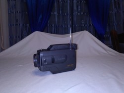 Video kamera alakú hordozható retro PACINI rádió - működik