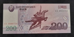 Észak-Kórea 200 Won 2008 Unc.