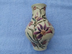 1,-Ft Gyönyörű színekben pompázó exkluziv darab Zsolnay váza hibátlan