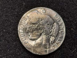 Gyenge Ezüst Francia 50 cent 1882