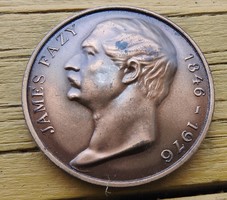 JAMES FAZY 1846-976 GENEVA GIVES UP ITS LIBERTIES bronze coin