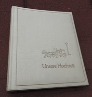 Old - unused - holiday photo album - unsere hochzeit - album
