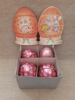 Retro handmade Easter eggs added to decorative water deduction