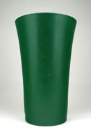 1E483 Large Poison Green Glass Vase for Flowers 24.5 cm