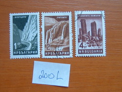 BULGÁRIA 1+2+4 ST 1964 Tájképek 200L