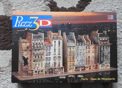 Puzz 3D Paris - Quai de Megisserie ( 774 pcs ) Puzzle 700mm long by Hasbro