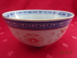 Kínai porcelán, rizses tál, átmérője 11,5 cm. Vanneki!