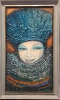 The ice queen's smile. 50X30 cm. Negotiable Zsófia Károlyfi, premium prize-winning artist's work.