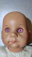 Vintage ritka PINK szemű Götz baba jelzett eredeti gyűjtők figyelmébe 38 cm