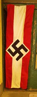 Régi, 200x60 cm! Hitlerjugend, épület, vagy felvonulási zászló, Pamutvászon.